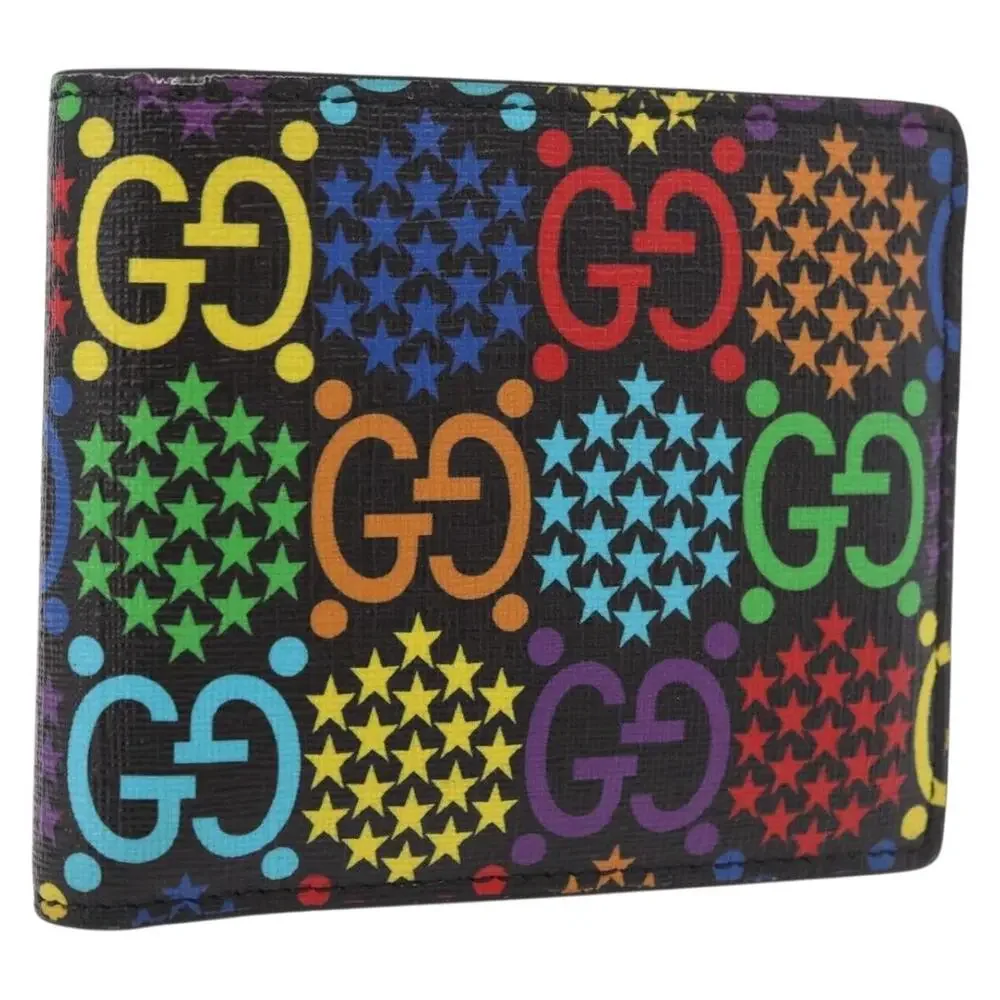 Gucci GG Supreme Monogram Psychedelic Men's Bi-Fold Wallet